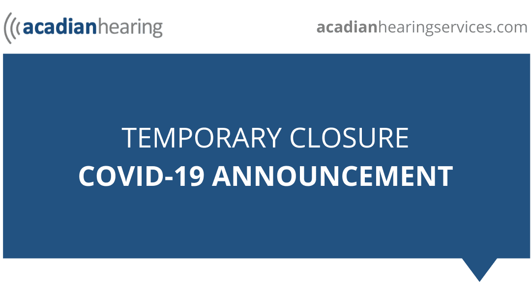 Offices To Be Temporarily Closed [COVID-19 Announcement]